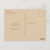 ブライダルシャワー秋秋エレガント緑葉草 ポストカード (裏面)