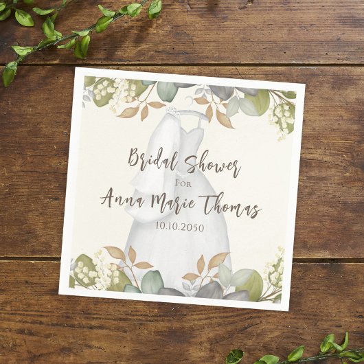 ブライダルシャワー紅葉結婚ズドレエレガントス スタンダードカクテルナプキン