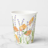 ブライダルシャワー紙カップカラフルフラワー 紙コップ (裏面)