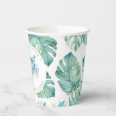 ブライダルシャワー紙カップトロピカルシーカメ 紙コップ (左)