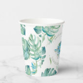 ブライダルシャワー紙カップトロピカルシーカメ 紙コップ (右)