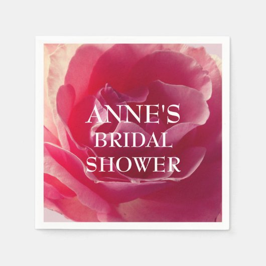 ブライダルシャワー紙ナプキンズデリケートブロッサム スタンダードカクテルナプキン (正面)