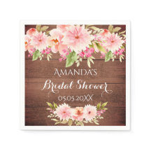 ブライダルシャワー素朴サンゴ青花ブラウン