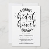 ブライダルシャワー素朴ブランチ招待状 招待状 (正面)