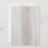 ブライダルシャワー素朴メイソンジャールライツベイビーズブリー 招待状 (裏面)