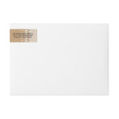 ブライダルシャワー素朴ヴィンテージレースクラフト紙 ラップアラウンドラベル (正面)