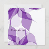 ブライダルシャワー紫の情熱 招待状 (正面)