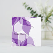 ブライダルシャワー紫の情熱 招待状 (スタンド正面)
