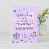ブライダルシャワー紫斑蝶 招待状 (スタンド正面)