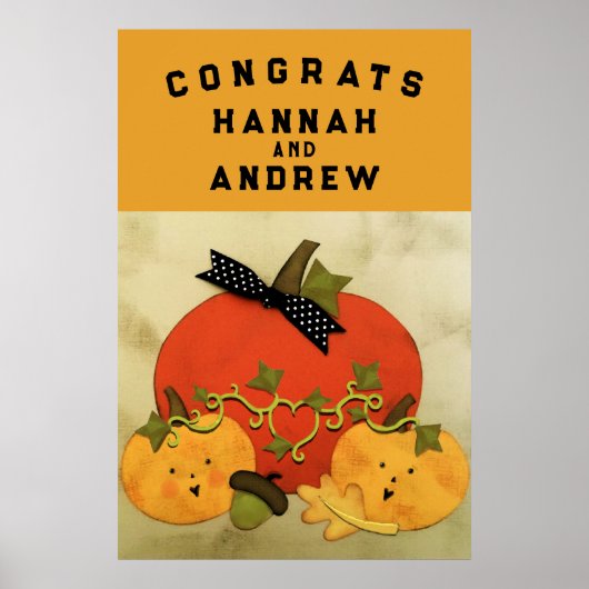 ブライダルシャワー結婚おめでとう ポスター (正面)