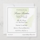 ブライダルシャワー結婚のギフトテーブル招待状 招待状 (裏面)