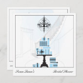 ブライダルシャワー結婚のギフトテーブル招待状 招待状 (正面/裏面)