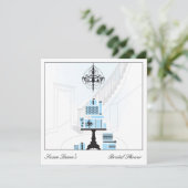 ブライダルシャワー結婚のギフトテーブル招待状 招待状 (スタンド正面)