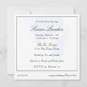 ブライダルシャワー結婚のギフトテーブル招待状 招待状 (裏面)