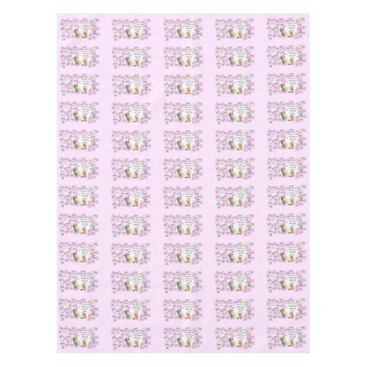 ブライダルシャワー結婚のケーキを求め結婚るのテーブルクロス テーブルクロス (正面)