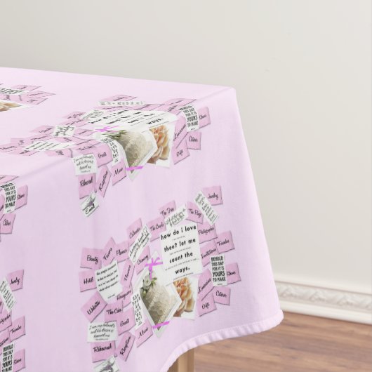 ブライダルシャワー結婚のケーキを求め結婚るのテーブルクロス テーブルクロス (インサイチュ)