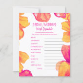 ブライダルシャワー結婚のテーマスクランブルゲーム (正面)