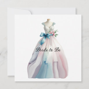 ブライダルシャワー結婚のドレスブライド カード