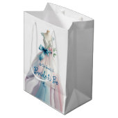 ブライダルシャワー結婚のドレスブライド ミディアムペーパーバッグ (正面アングル)