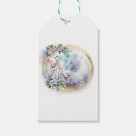 ブライダルシャワー結婚のドレス ギフトタグ