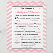 ブライダルシャワー結婚のリバスゲーム (正面/裏面)