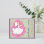 ブライダルシャワー結婚アドバイス&ウィーズカー最高のド インビテーションポストカード (スタンド正面)