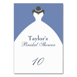 ブライダルシャワー結婚ガウン テーブルナンバー