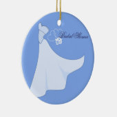 ブライダルシャワー結婚ズドレスオーナメント セラミックオーナメント (右)