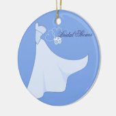 ブライダルシャワー結婚ズドレスオーナメント セラミックオーナメント (左)