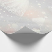 ブライダルシャワー結婚ズドレスパステルライト ラッピングペーパー (角)