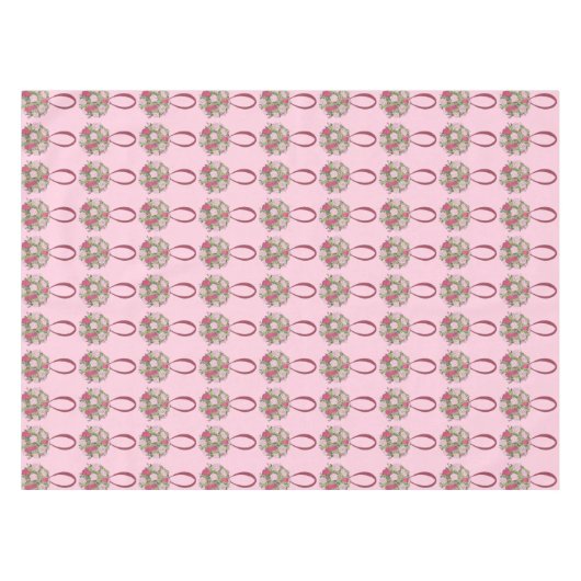 ブライダルシャワー結婚ズブーケフローラテーブルクロス テーブルクロス (正面(横))