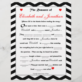 ブライダルシャワー結婚ズLibsゲーム – Chevron