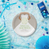 ブライダルシャワー結婚ドレスカスタム紙プレート ペーパープレート (パーティー)