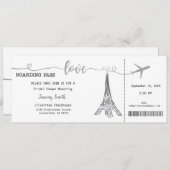 ブライダルシャワー結婚招待 招待状 (正面/裏面)