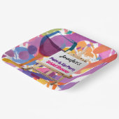 ブライダルシャワー絵を描とSIPパーティー ペーパープレート (傾斜あり)