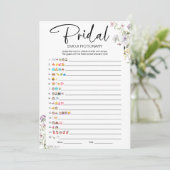 ブライダルシャワー絵文字ゲーム 招待状 (スタンド正面)
