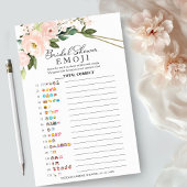 ブライダルシャワー絵文字ピンク幾何学模様 チラシ