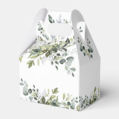 ブライダルシャワー緑エレガントの葉色 フェイバーボックス (裏面サイド)