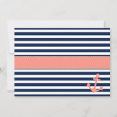 ブライダルシャワー航海の又はベビーシャワー招待状 招待状 (裏面)