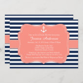 ブライダルシャワー航海の又はベビーシャワー招待状 招待状 (正面/裏面)