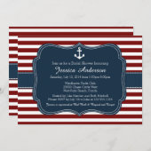 ブライダルシャワー航海の又はベビーシャワー招待状 招待状 (正面/裏面)