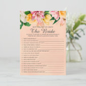 ブライダルシャワー花嫁の試合をよく知っている  招待状 (スタンド正面)