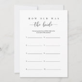 ブライダルシャワー花嫁カードはどうだった 招待状 (正面)