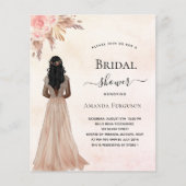 ブライダルシャワー花嫁バラパンパス招待 (正面)