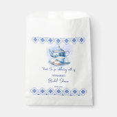 ブライダルシャワー茶会は青瓦茶ポット フェイバーバッグ (正面)