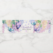 ブライダルシャワー蝶ウォーターボトルラベル ペットボトルラベル (シングルラベル)