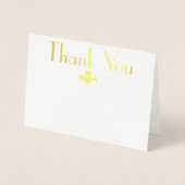 ブライダルシャワー蝶サンキューホスティング 箔カード (正面)