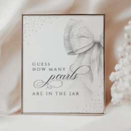 ブライダルシャワー表記号の数を推測 ポスター