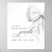 ブライダルシャワー表記号の数を推測 ポスター (正面)