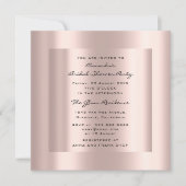 ブライダルシャワー誕生日バラドリップスパークフォト 招待状 (正面)